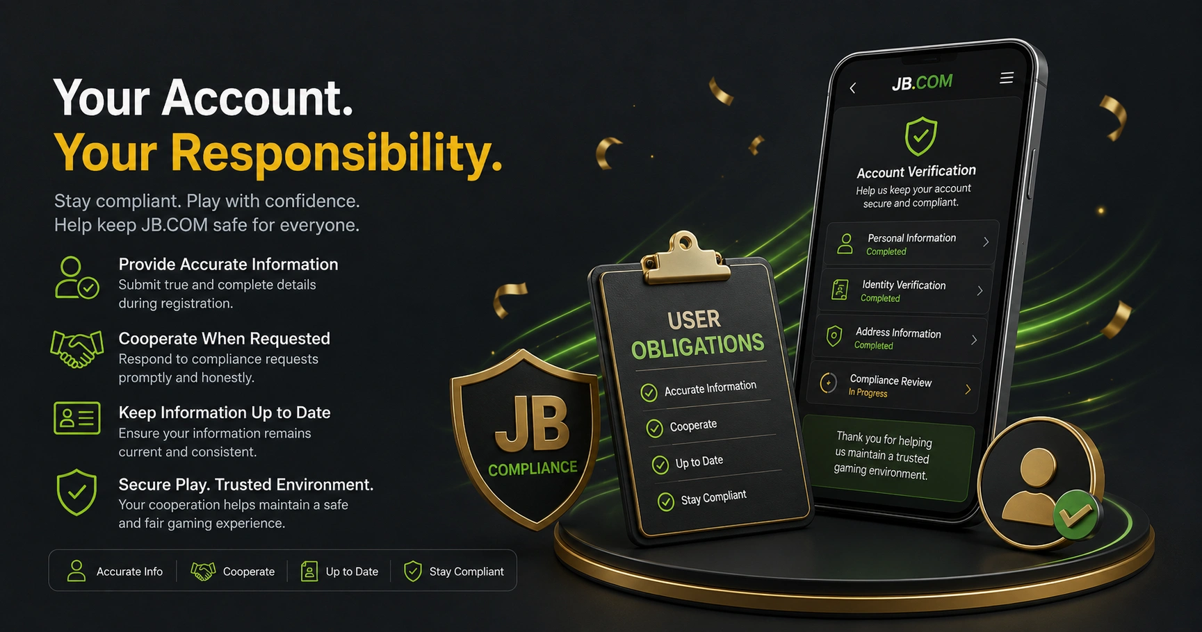JB.COM account compliance rules for Bangladesh with secure verification steps