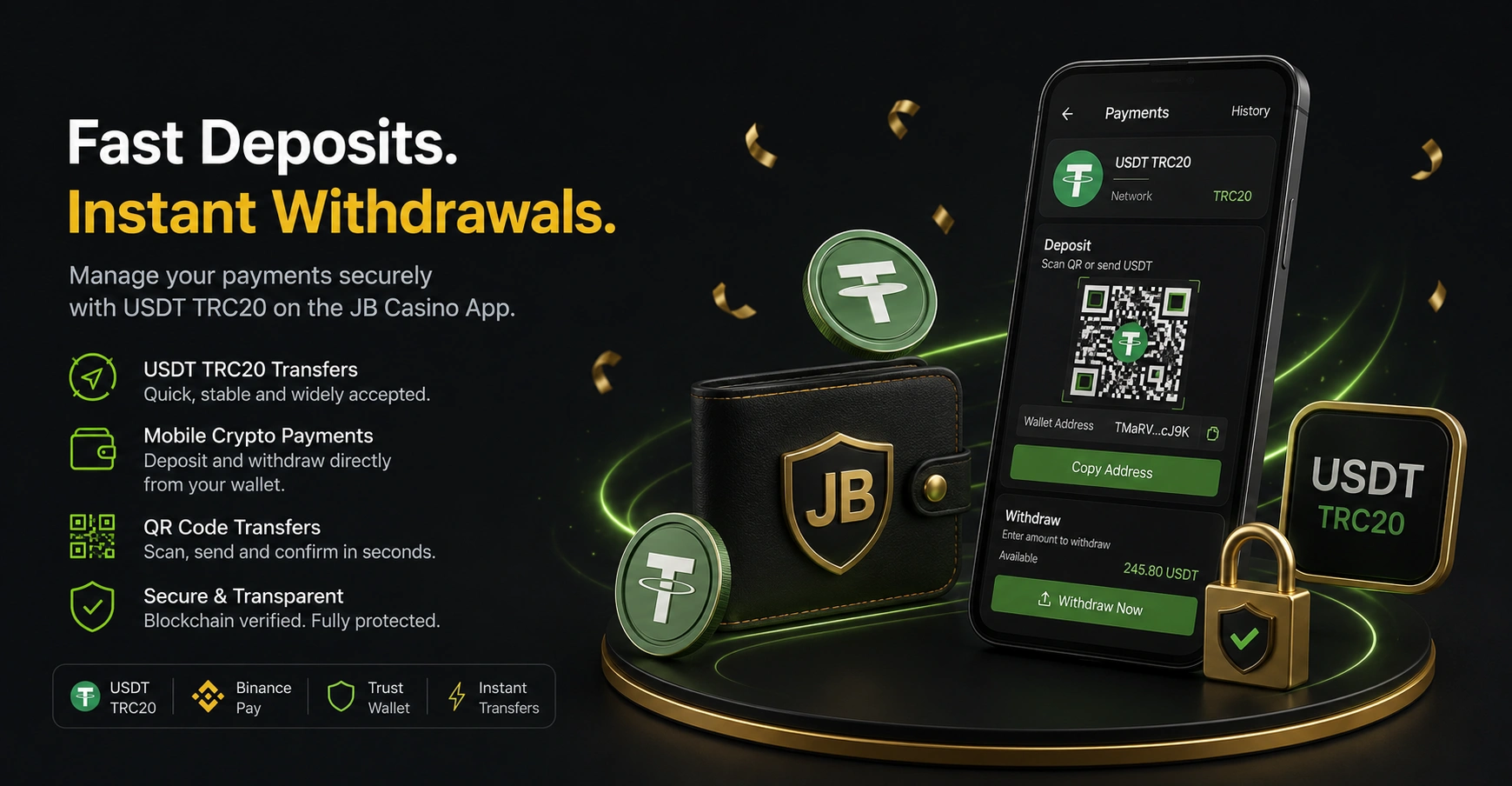 JB.COM USDT TRC20 payments for Bangladesh with fast crypto withdrawals